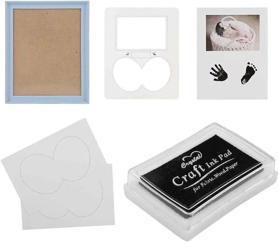 Baby Handprint Footprint Photo Frame Memory Keepsake Picture Frame Newborn Baby Photo Memories Display Frame