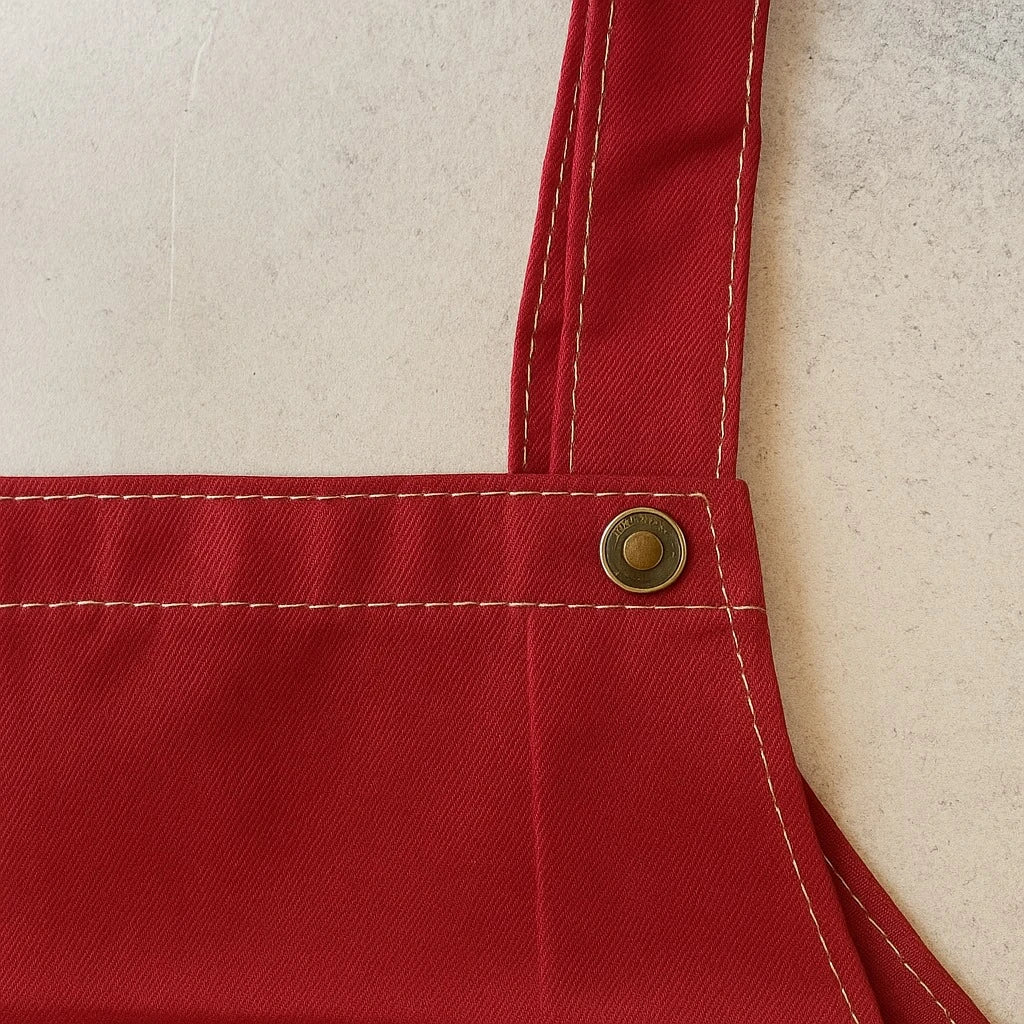 Contrast Stitch Nylon Apron - Image 5