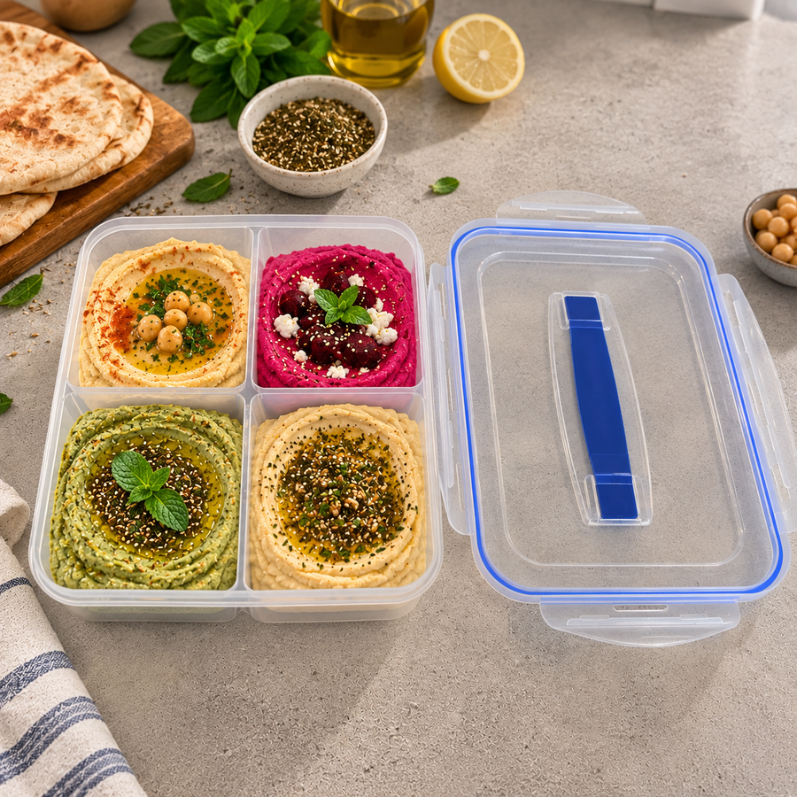 4 Compartment Food Storage Container