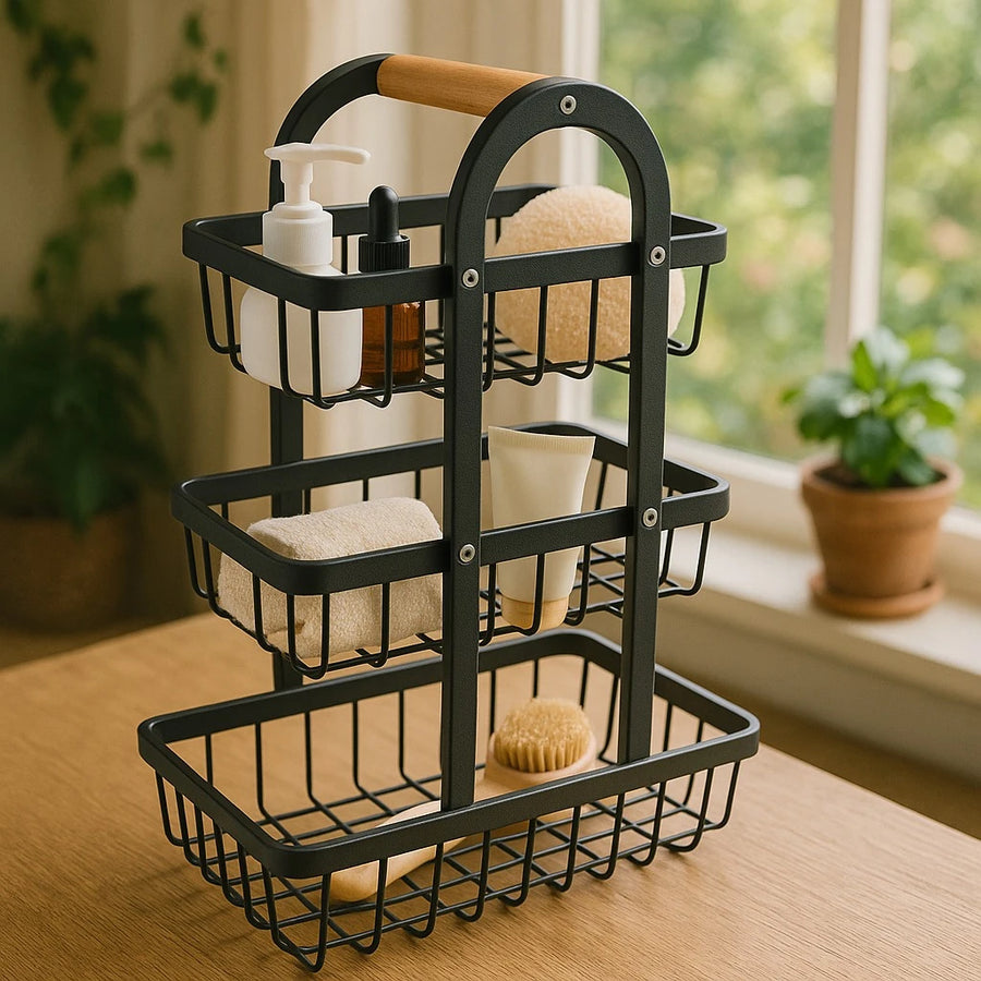 3 Layer Round Rack Organizer