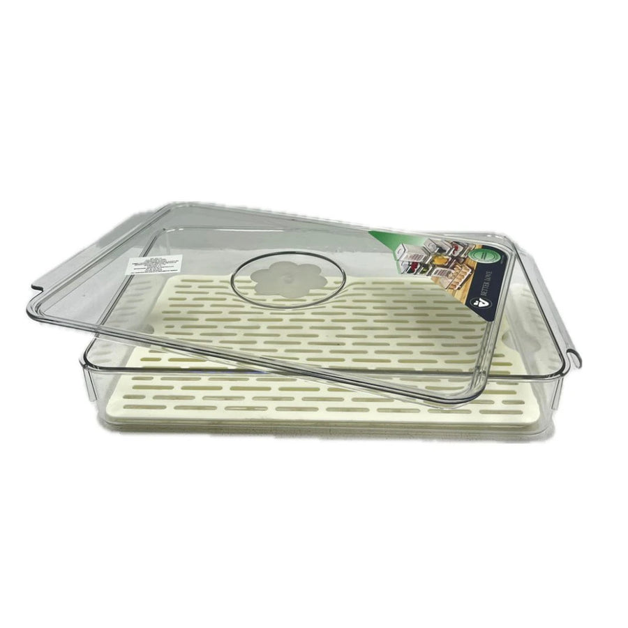 Clear Plastic Food Container for Kitchen Storage Transparent Food Box for Pantry Organization Meal Prep and Fridge Use