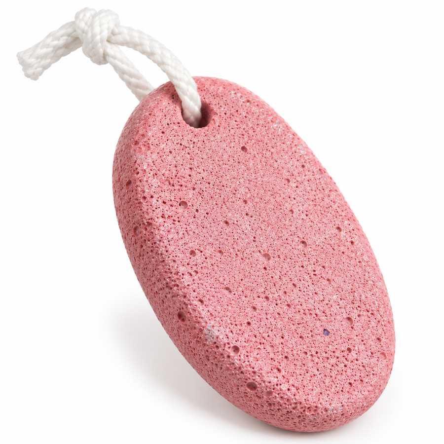 Oval Pumice Stone Foot Scrubber with Hanging Rope