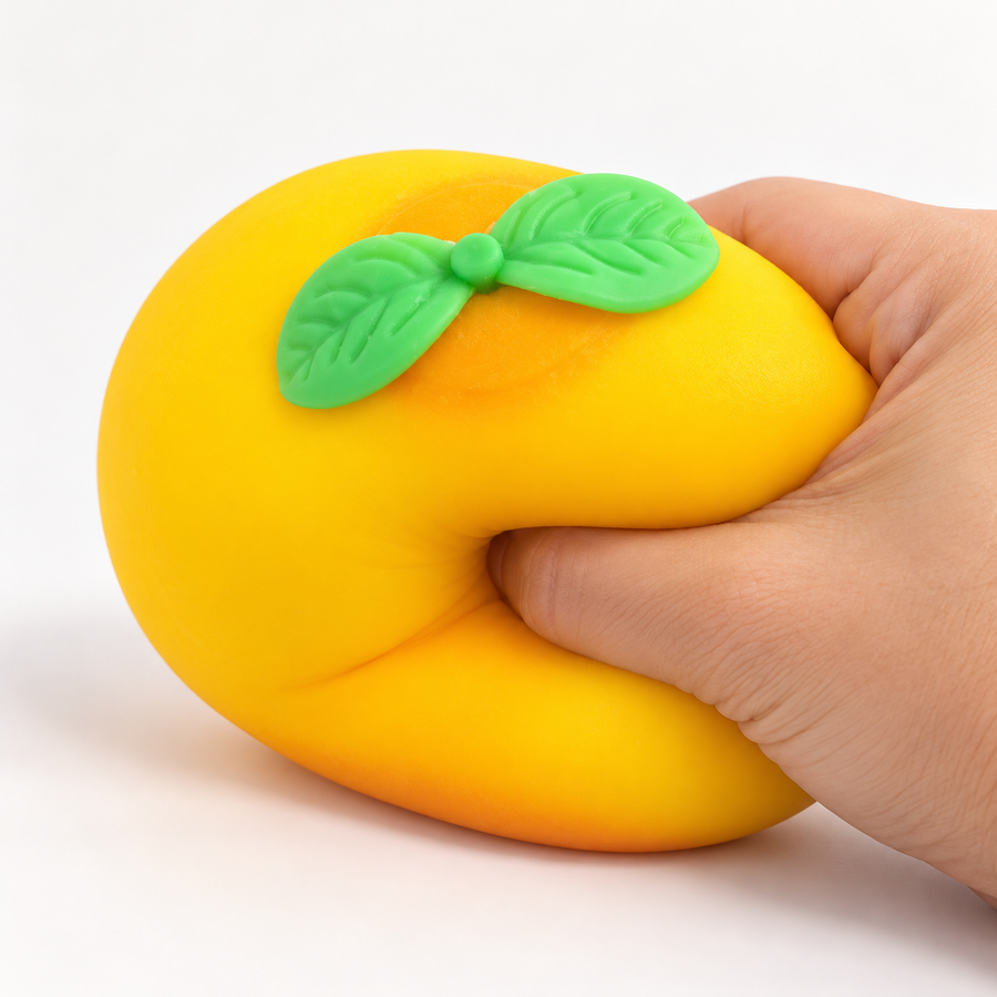 Orange Shaped Elastic Squishy Stress Relief Toy