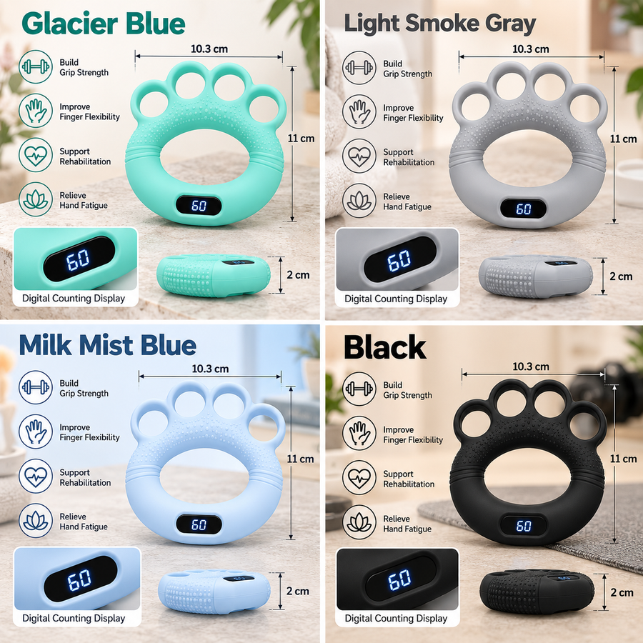 Silicone Hand Exerciser with Digital Counter