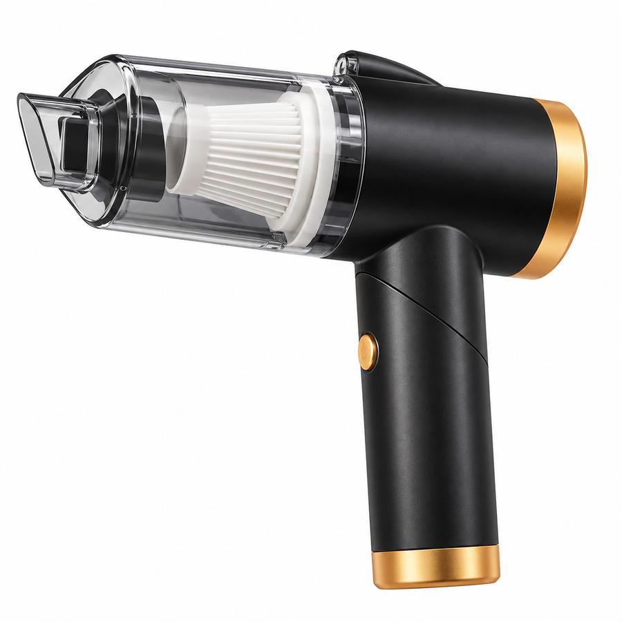 120W Foldable Cordless Handheld Vacuum Cleaner with 9000Pa Suction LED Light and 4000mAh Battery