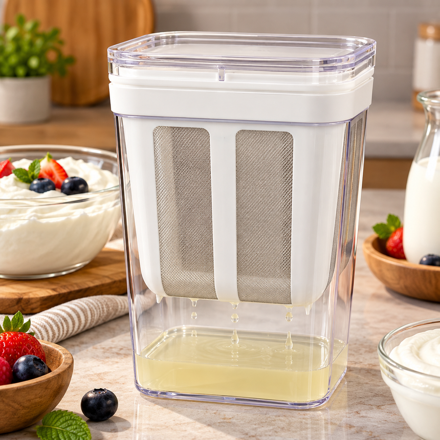 1100 mL Yogurt Strainer with Stainless Steel Mesh Filter
