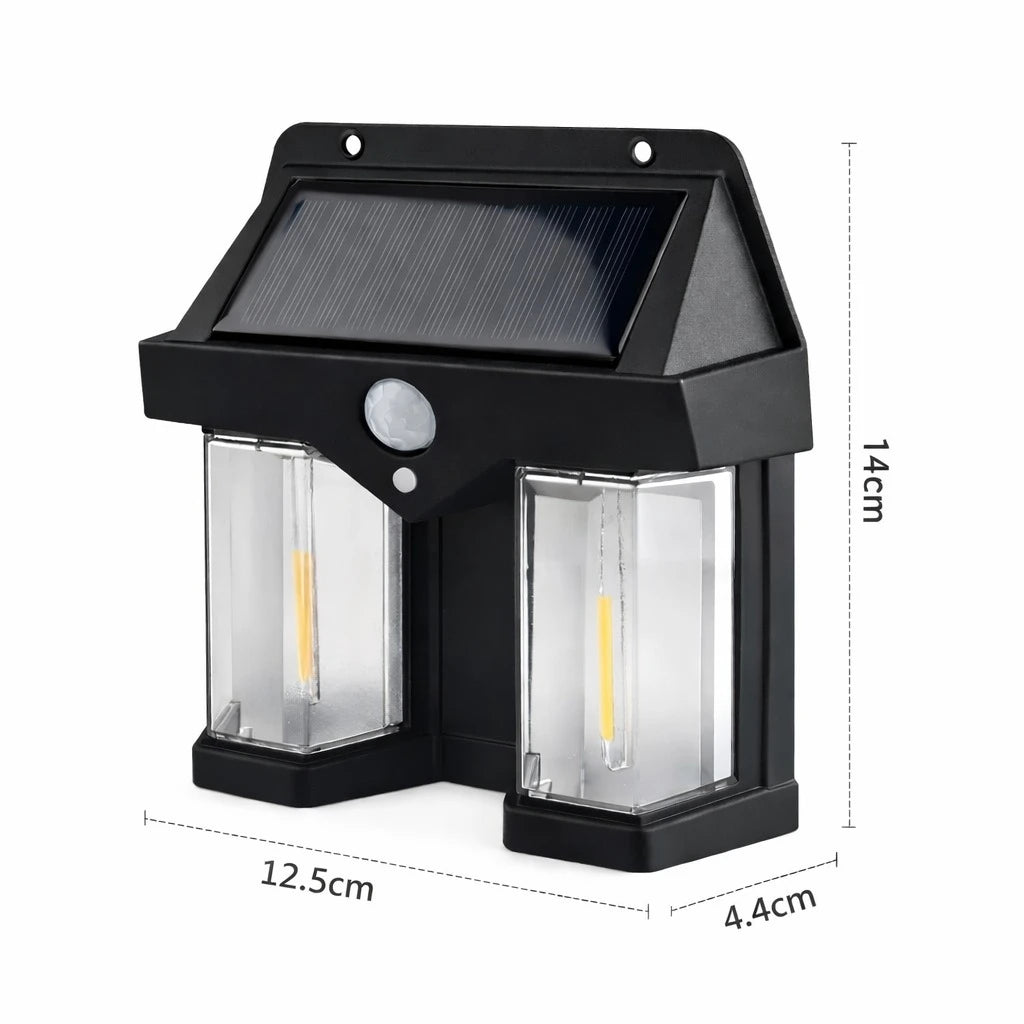 Solar lamp Outdoor lamp Wall lamp Light Motion Sensor LED lamp Waterproof Lamp 3 Lighting Modes Garden lamp