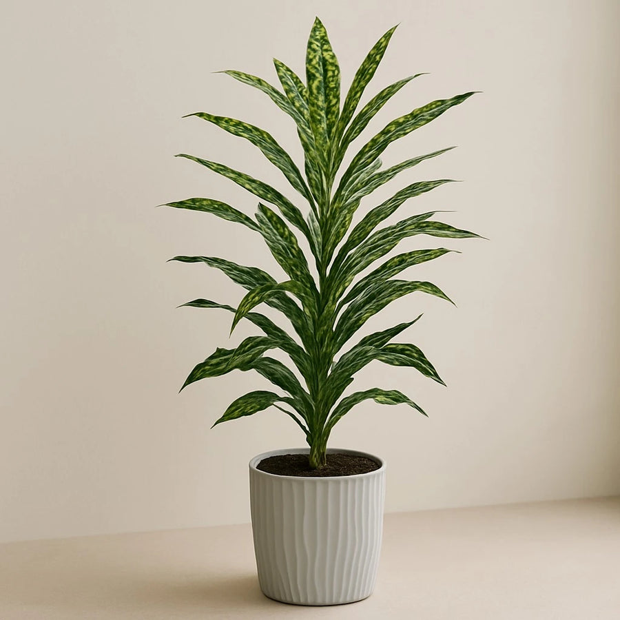 Artificial Plant in Ribbed Pot– 52 cm