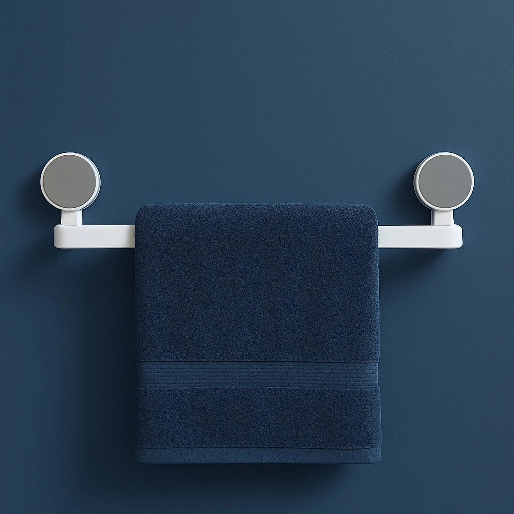 Self Adhesive Towel Rack No Drill Wall Mounted Kitchen Bathroom Towel Holder Storage Organizer 50 cm