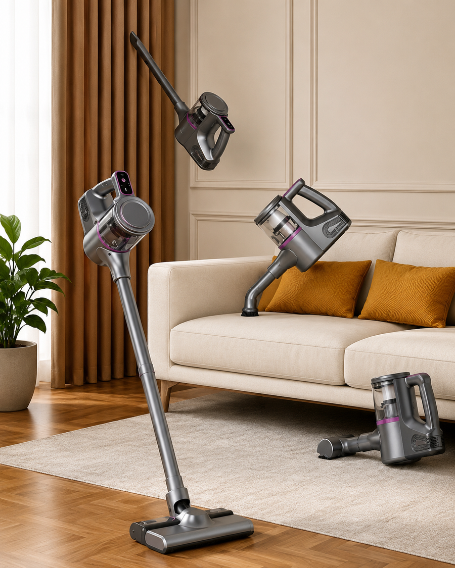 Cordless Rechargeable Stick Handheld Vacuum Cleaner for Home Car Carpet Sofa Cleaning HB 801 100W