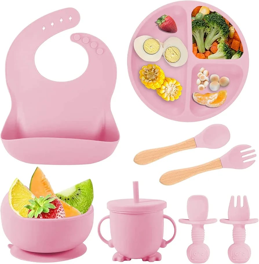 8 Pieces Baby Feeding Set