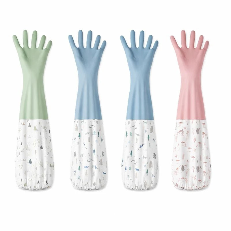 Long Waterproof Cleaning Gloves with Extended Sleeve – Dishwashing, Kitchen Cleaning, Sink & Household Protection Gloves - Image 5