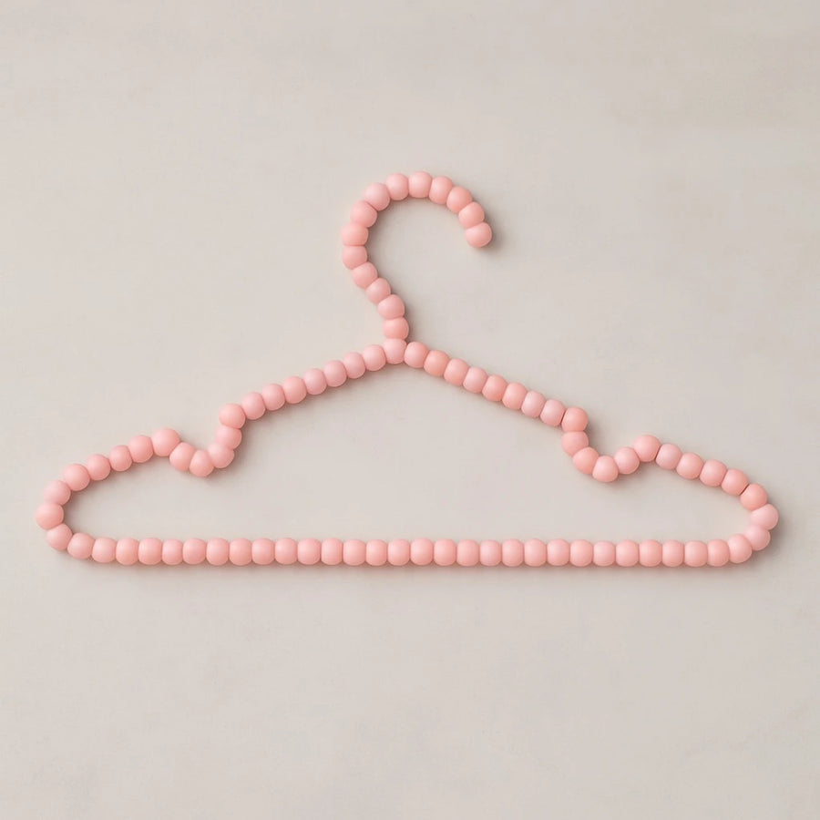 Pink Beaded Plastic Hanger – 40 cm (Set of 3)