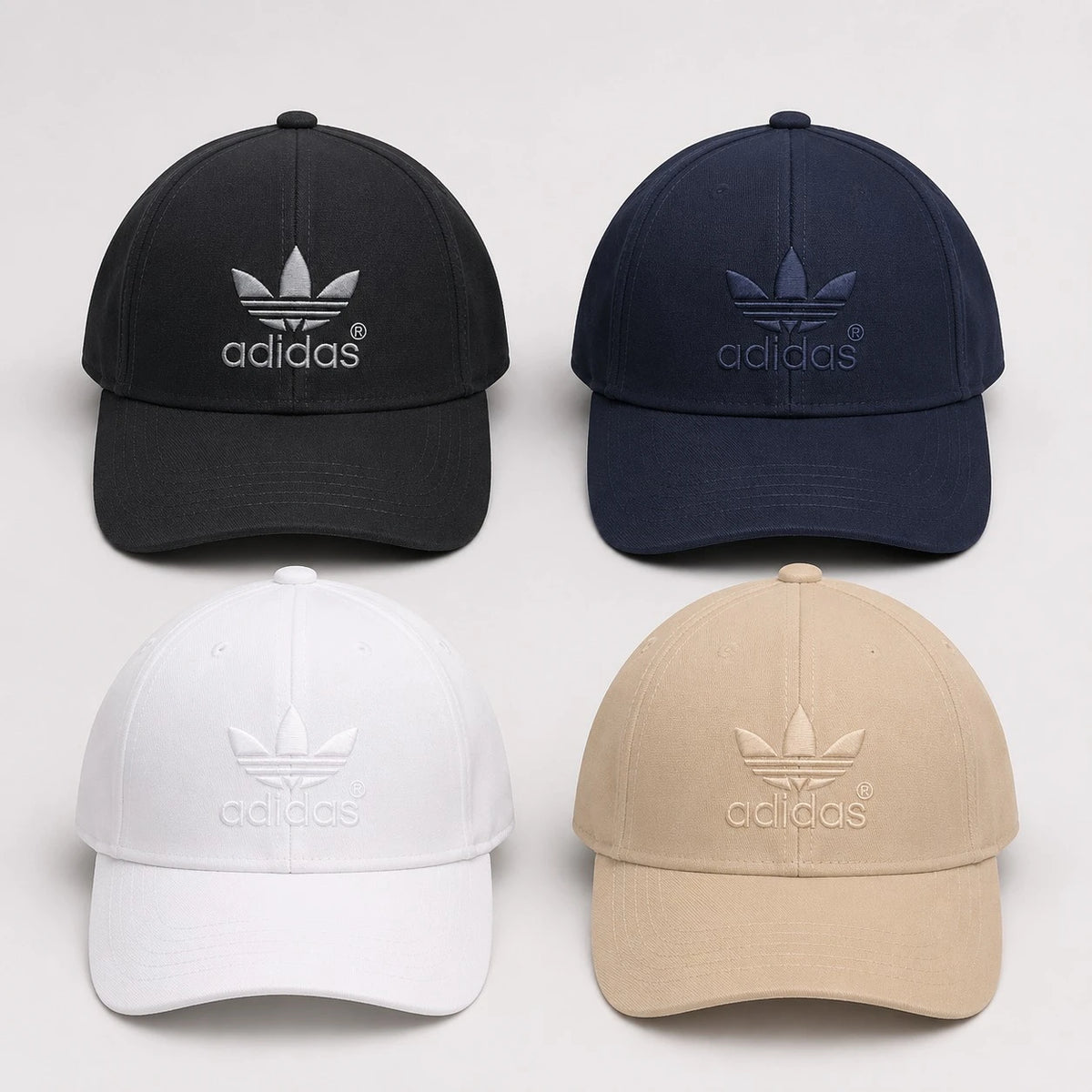 Adidas Style Polyester Baseball Cap for Men and Women  Adjustable Casual Sports Cap - Image 5