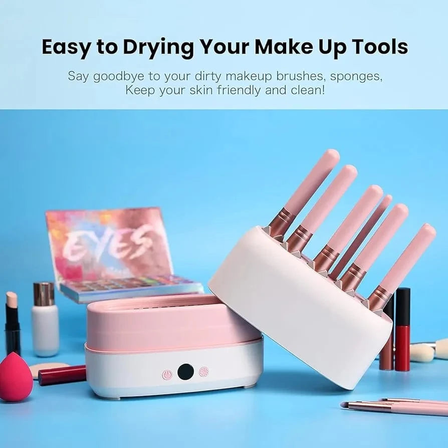 USB Electric Makeup Brush Dryer and Storage Holder with 12 Brush Slots LS-125