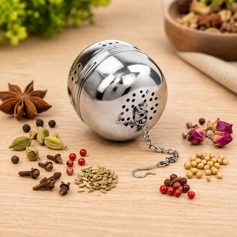 Stainless Steel Tea Infuser Ball Small Size Loose Tea Filter Spice Strainer Herb Infuser Coffee Filter Soup Seasoning Ball