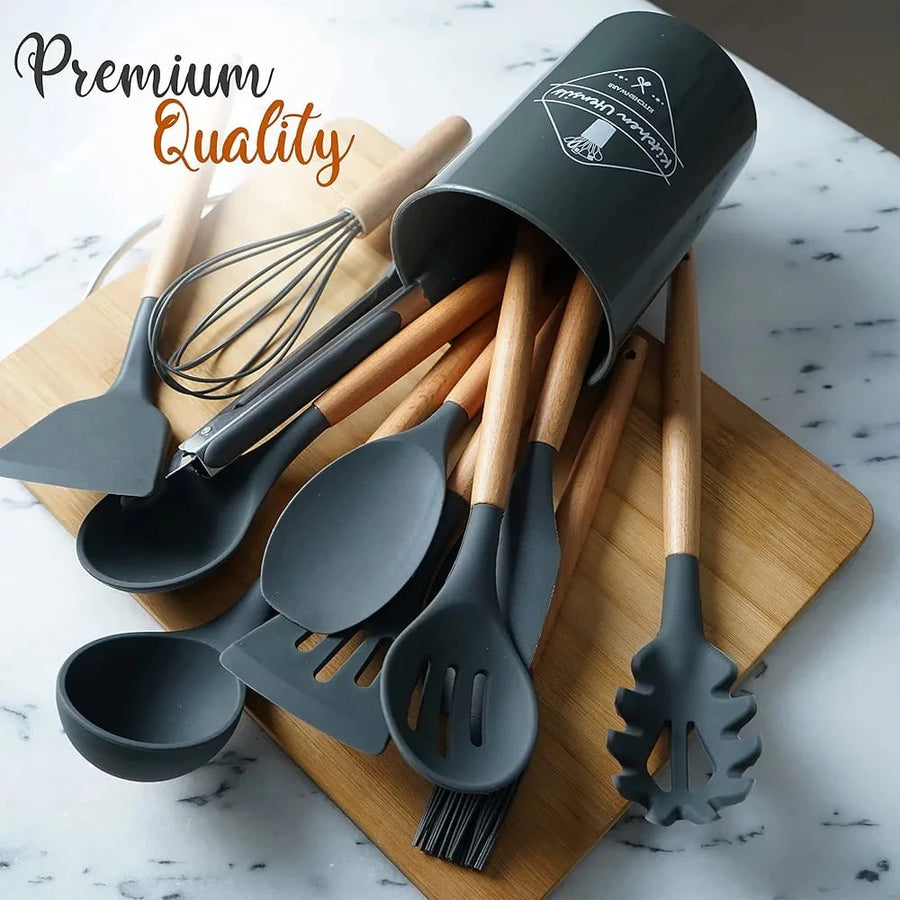 12 Piece Silicone Kitchen Utensil Set