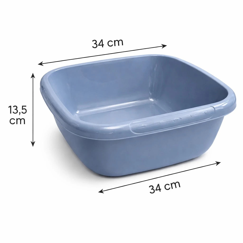 Migros Swiss Made Plastic Multi Purpose Tub 8 Liter Storage Washing Container Kitchen Cleaning Organizer