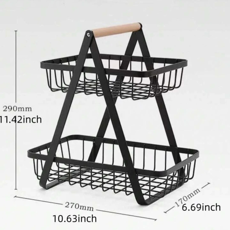 Tier Metal Storage Rack Organizer with Space Saving Design for Kitchen Bathroom Office and Home