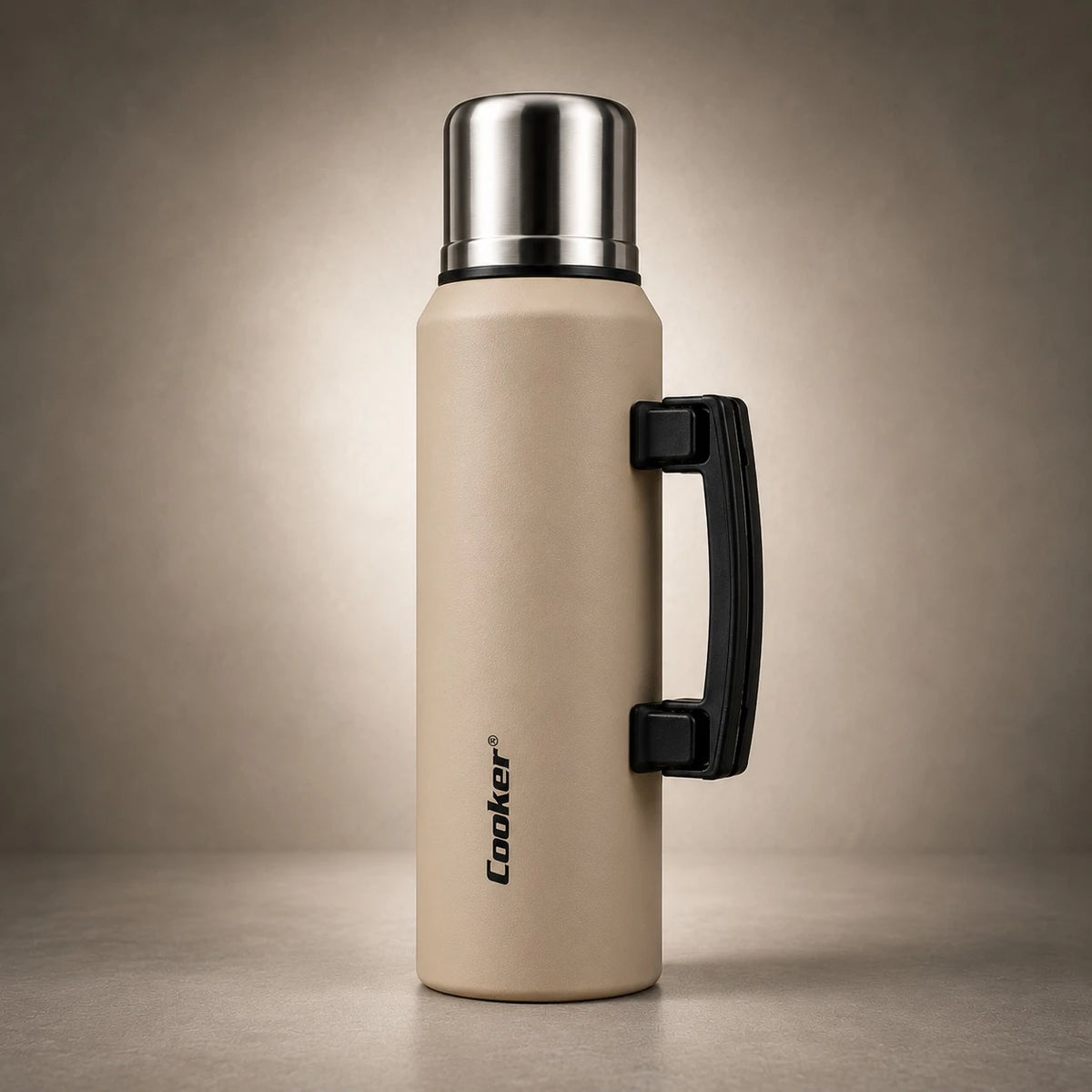 Cooker Thermos Bottle Stainless Steel Vacuum Flask Foldable Handle Hot And Cold Insulated Travel Camping Bottle 1.5 Liter