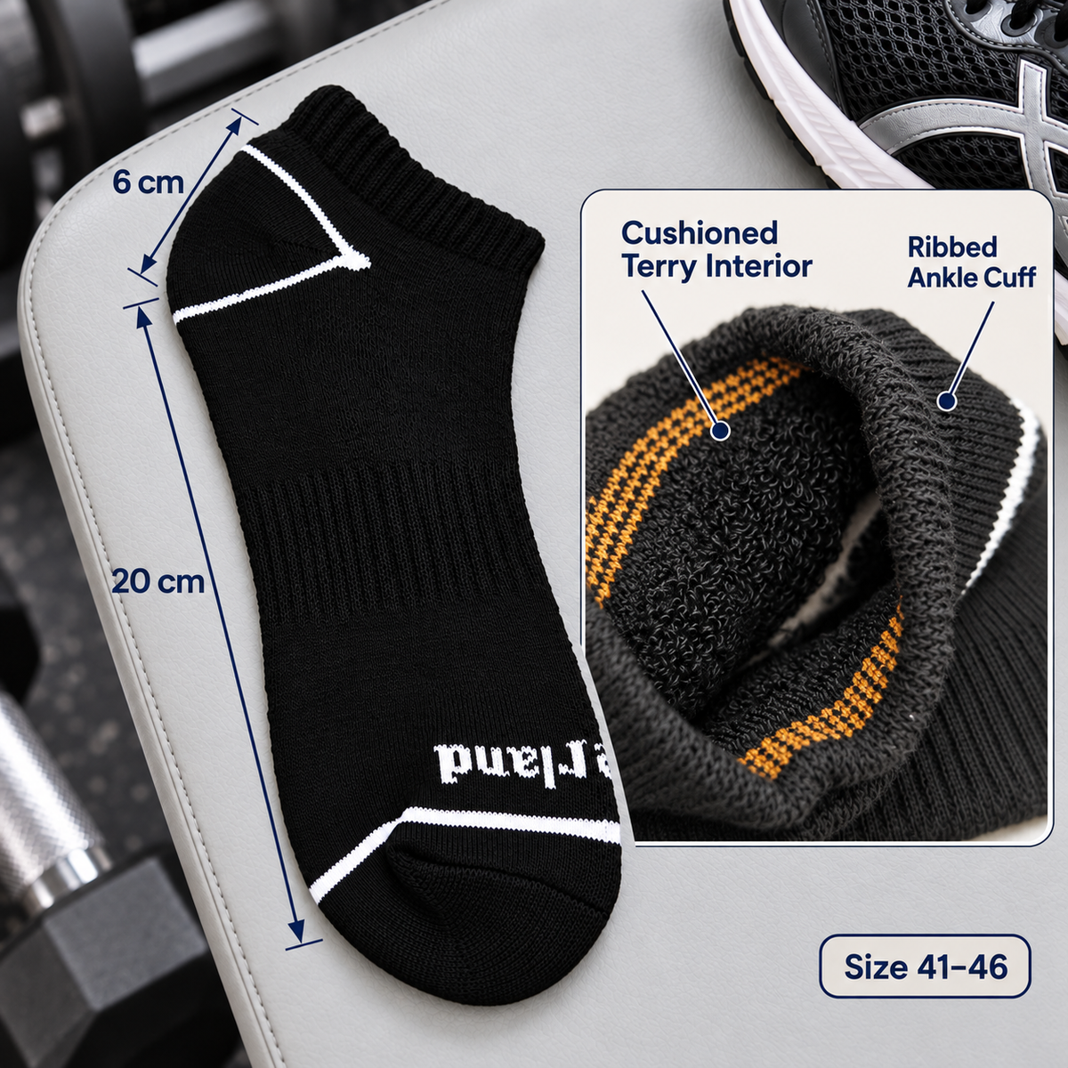 Timberland Black Ankle Socks Set of 3