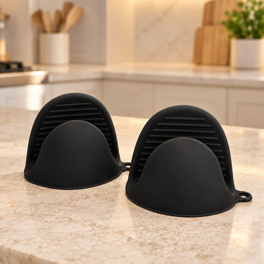 Heat Resistant Silicone Pinch Mitts with Non Slip Grip