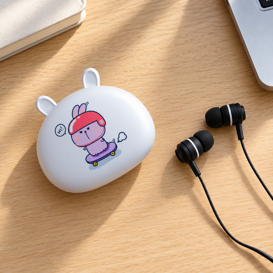 MC-137 Wired In-Ear Headphones with Bunny Case