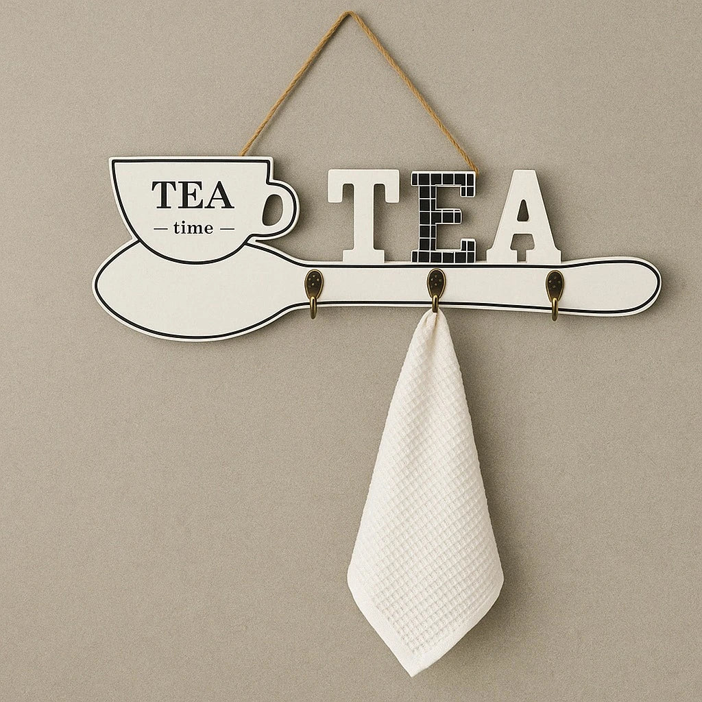 Tea Time Wall Hook Organizer
