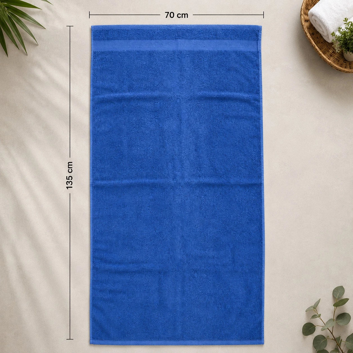 Travel Bath Towel Large Cotton Terry Bathroom Pool Beach Spa Hotel Towel Soft Absorbent Quick Dry 70x135 cm - Image 2