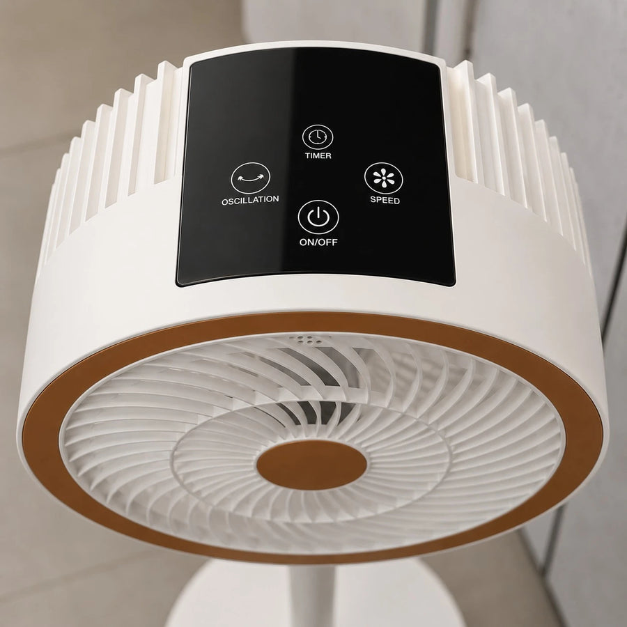 Standing Air Circulator Fan 40W Remote Control Oscillating Floor Fan
