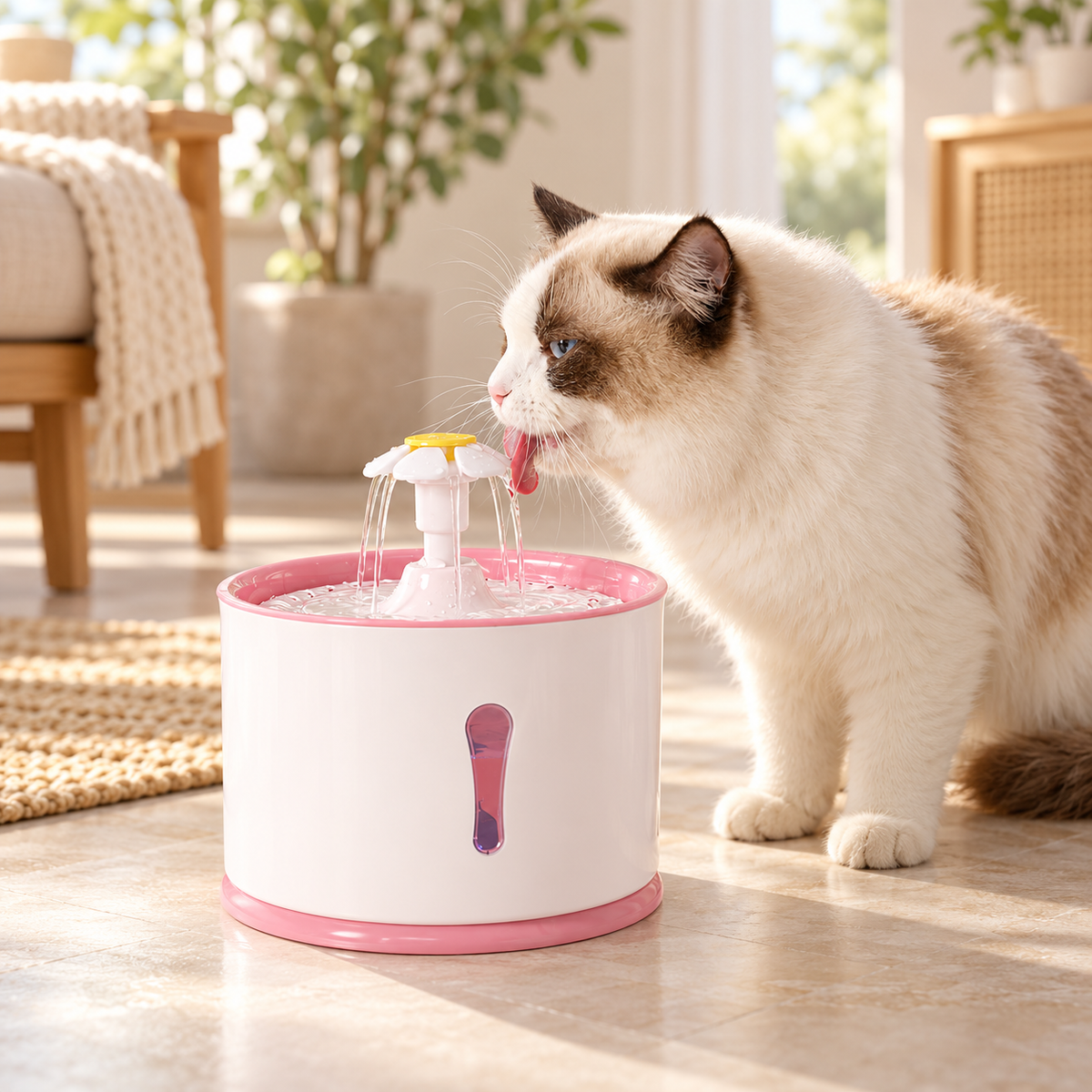 2.4 L Filtered Drinking Fountain for Pets