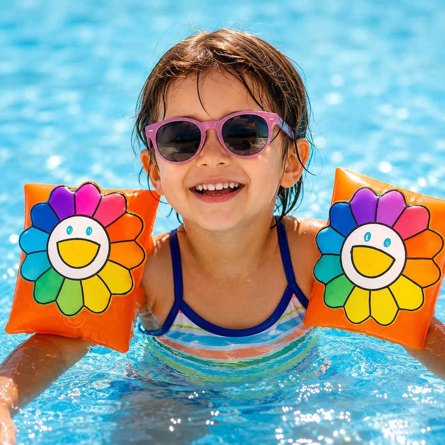Kids Arm Floaties Inflatable Swimming Arm Bands Water Wings Pool Beach Swim Training Water Play Floats