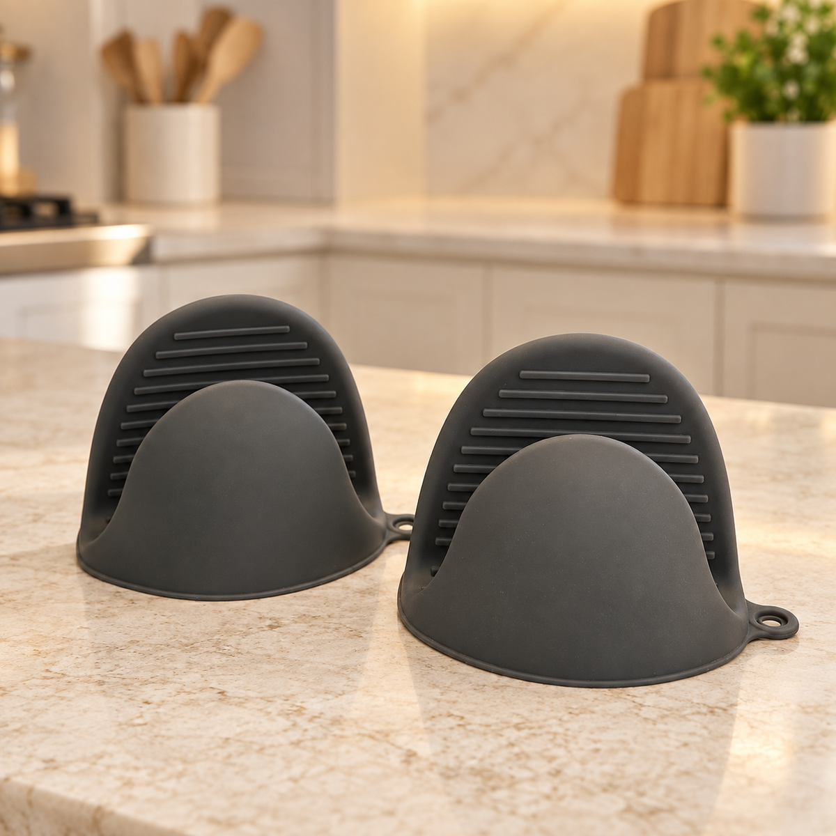 Heat Resistant Silicone Pinch Mitts with Non Slip Grip
