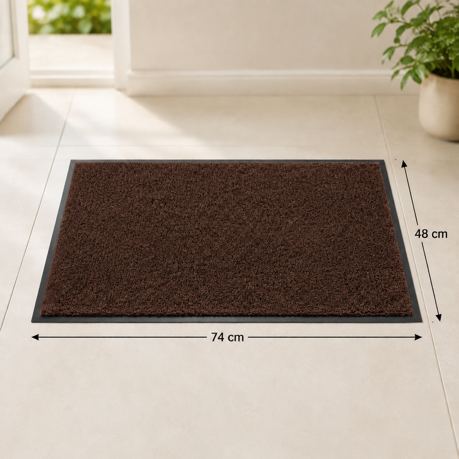 Thin Entrance Door Mat 74×48 cm Non Slip Indoor Outdoor Floor Rug