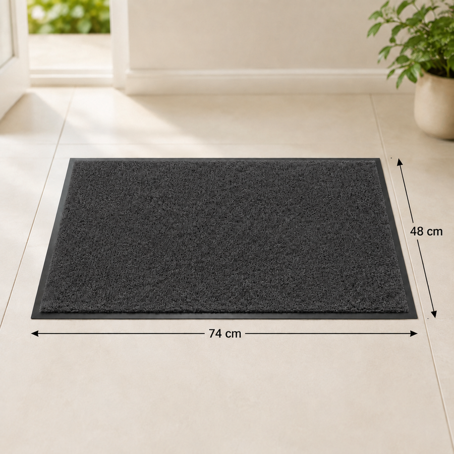 Thin Entrance Door Mat 74×48 cm Non Slip Indoor Outdoor Floor Rug
