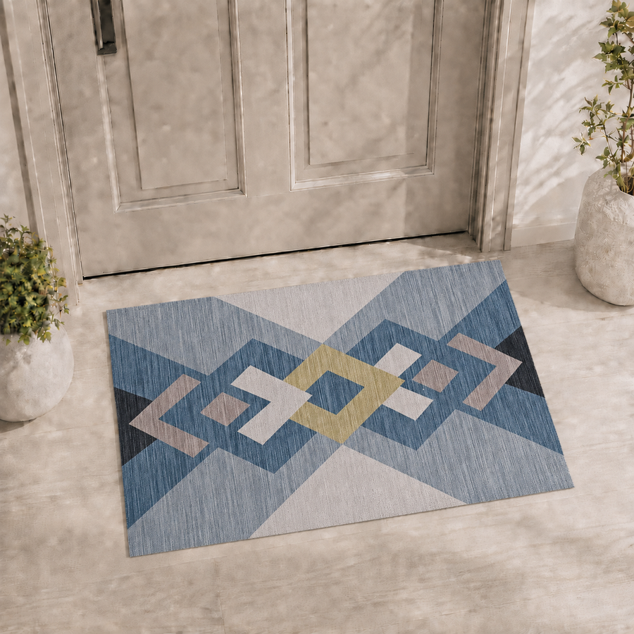 Premium Traditional Area Rug with Non-Slip Backing Elegant Decorative Indoor Floor Carpet 80*50 cm