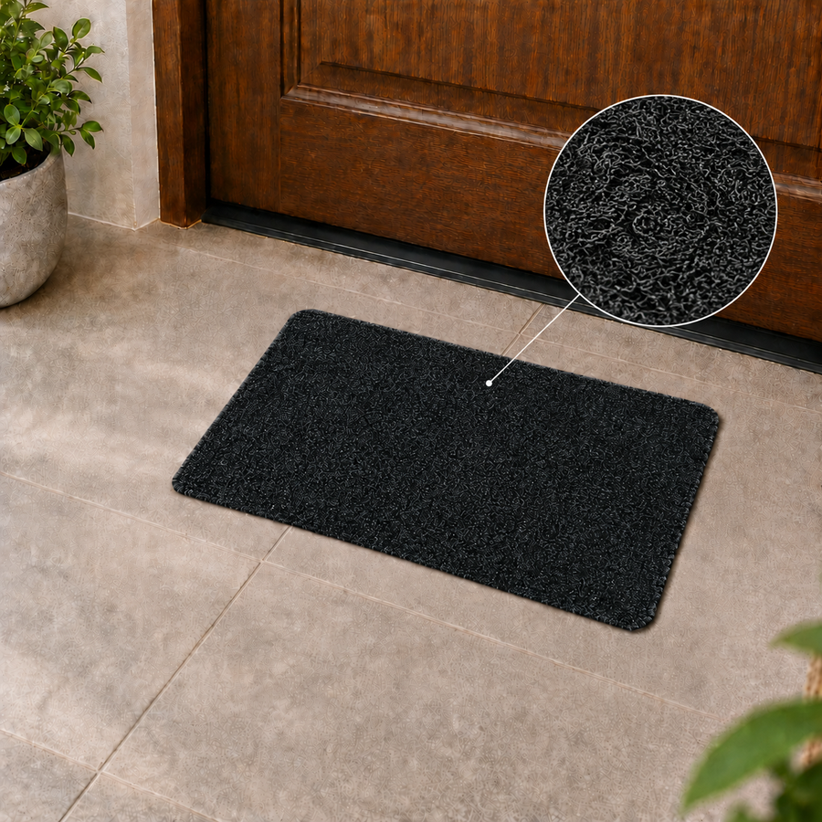 Geometric Non-Slip Door Mat Dirt Trapping Indoor Entrance Rug