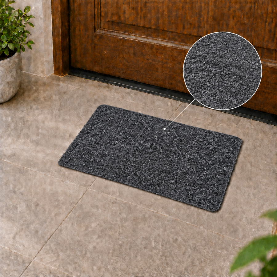 Geometric Non-Slip Door Mat Dirt Trapping Indoor Entrance Rug