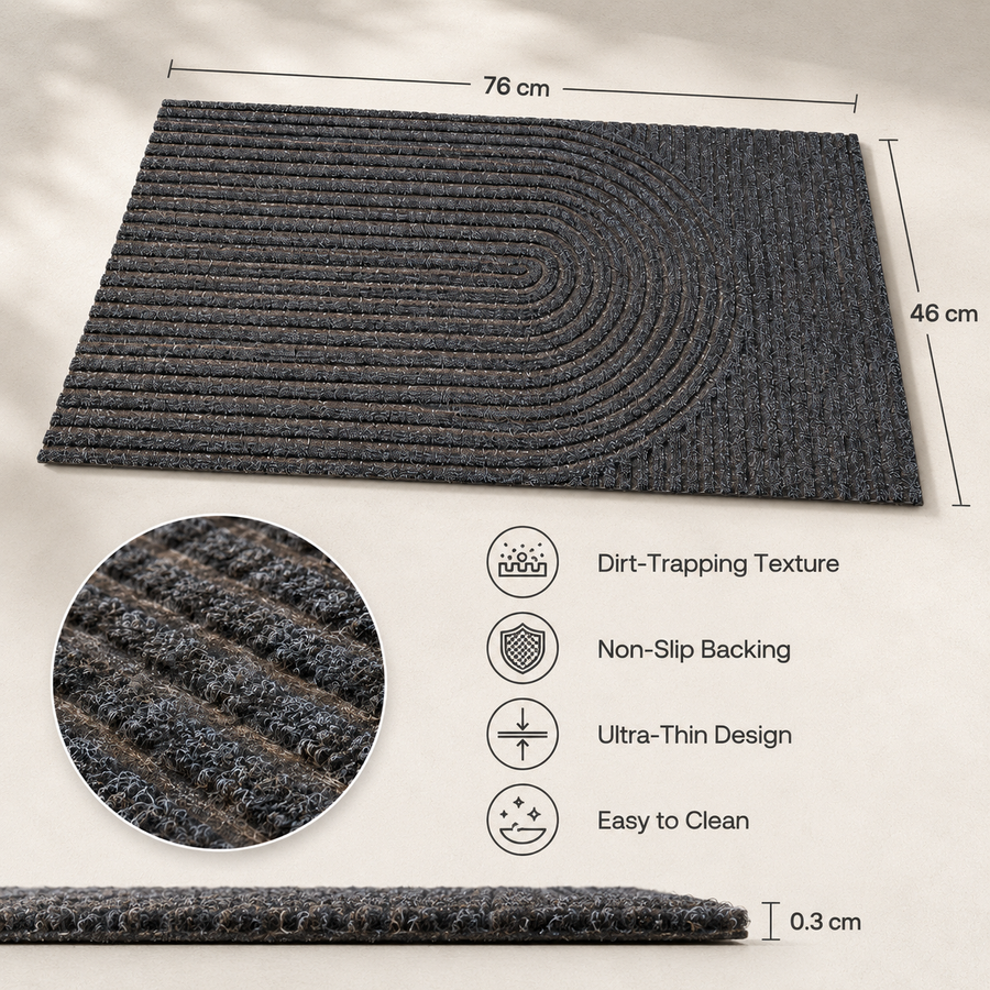 Dirt Trapping Door Mat Assorted Colors Non Slip Entrance Mat