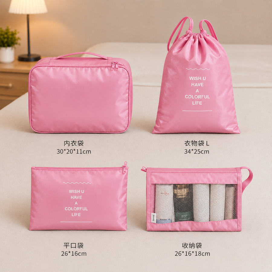 Travel Packing Cubes Luggage Organizer Set 8 Pieces Suitcase Storage Bags