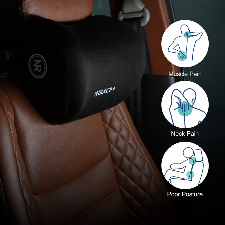 NIRACI+ Memory Foam Car Neck Pillow
