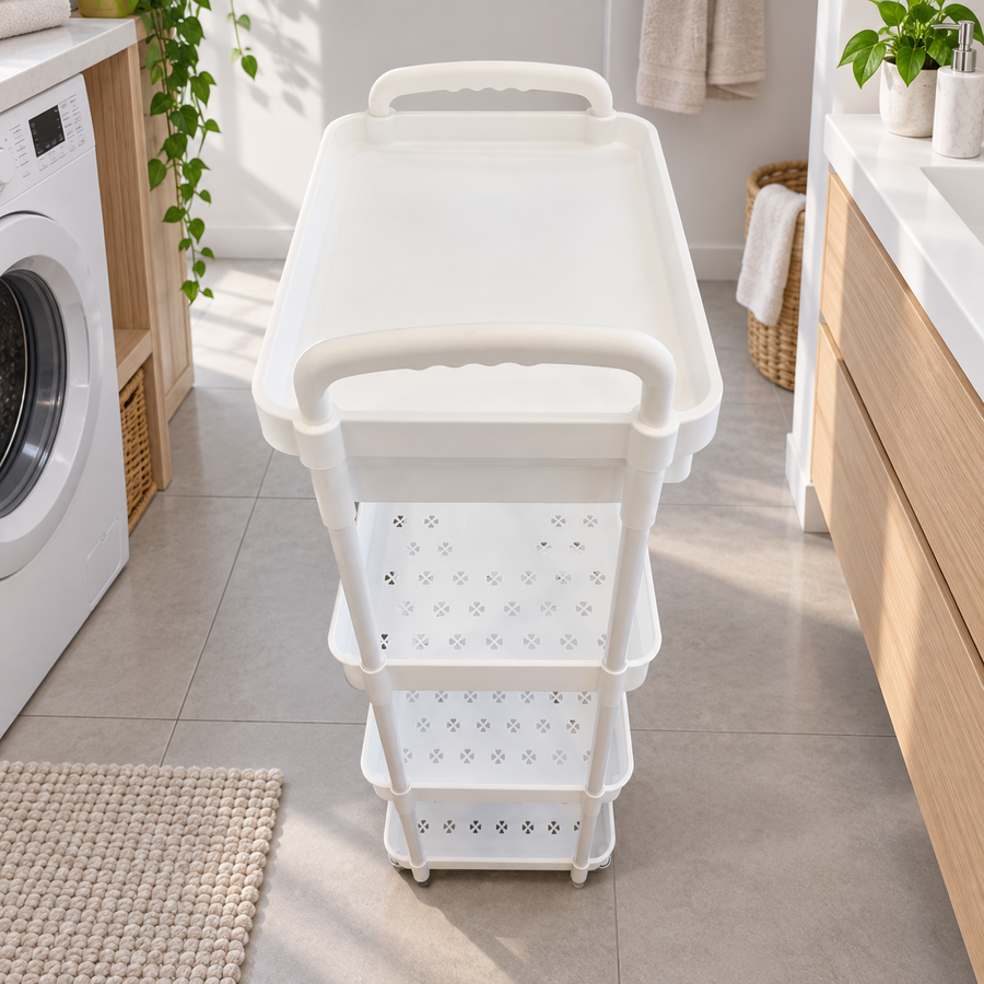 4 Tier Rolling Storage Rack