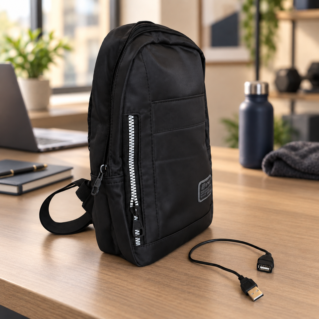 USB Crossbody Sling Bag
