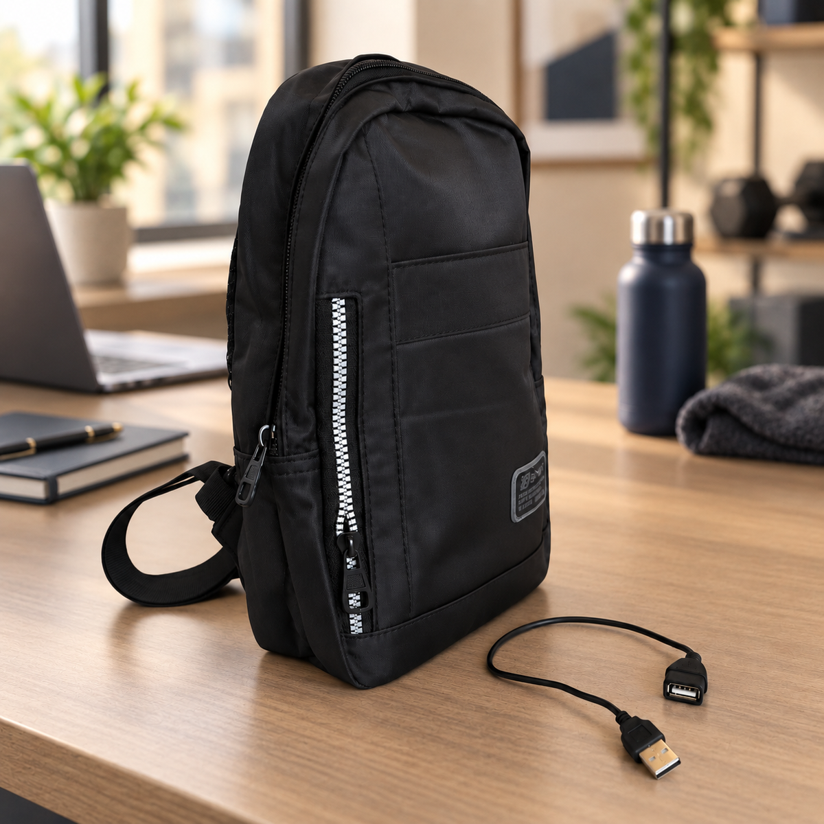 USB Crossbody Sling Bag