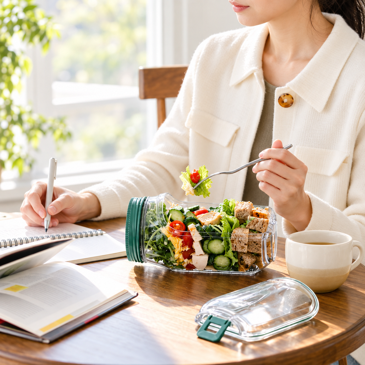 Portable Salad Pod Jar