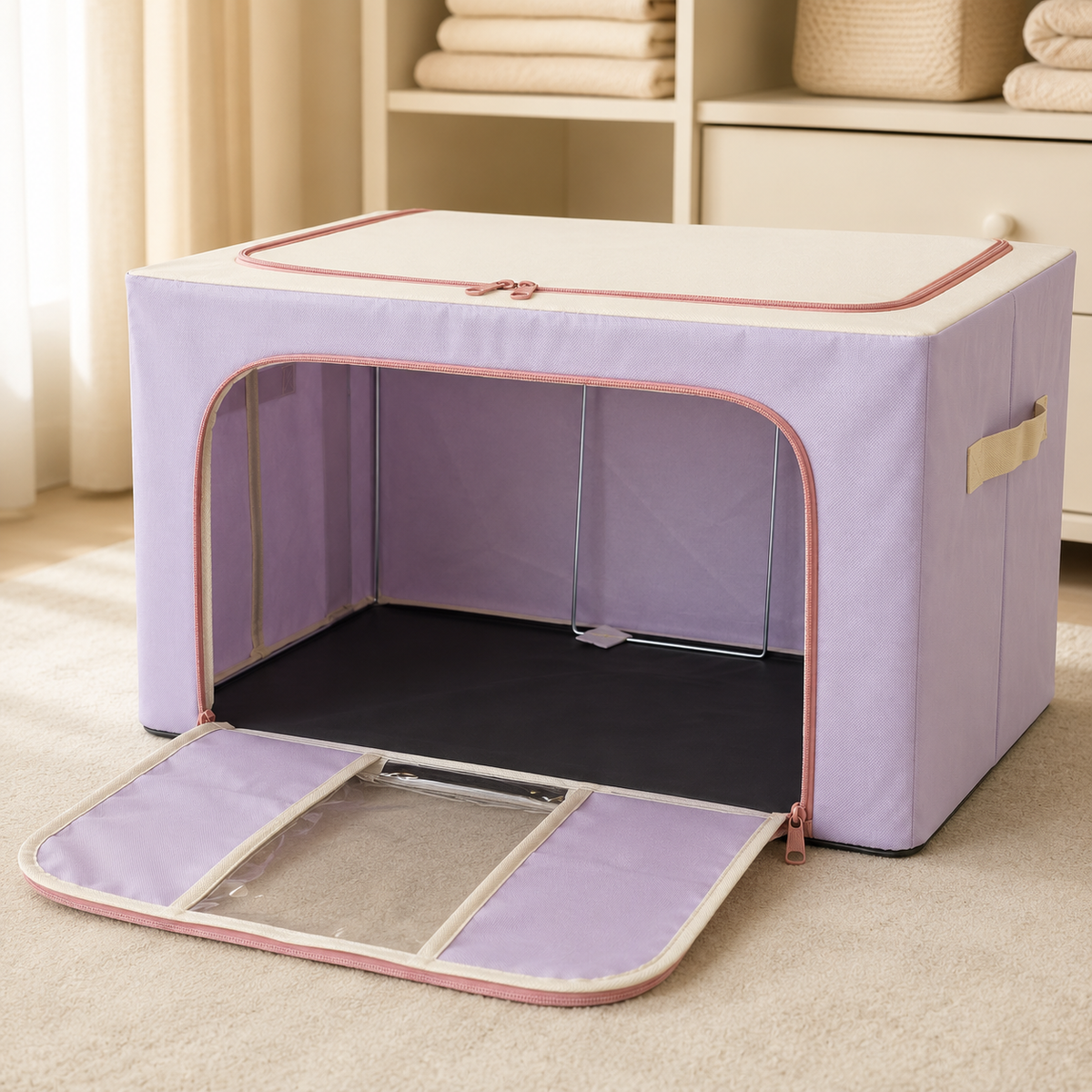 Storage Box Foldable Fabric Organizer Clothes Blanket Bedding Storage Container
