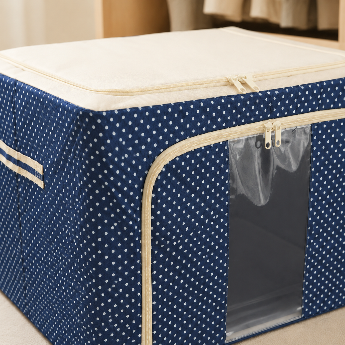 Storage Box Foldable Fabric Organizer Clothes Blanket Bedding Storage Container