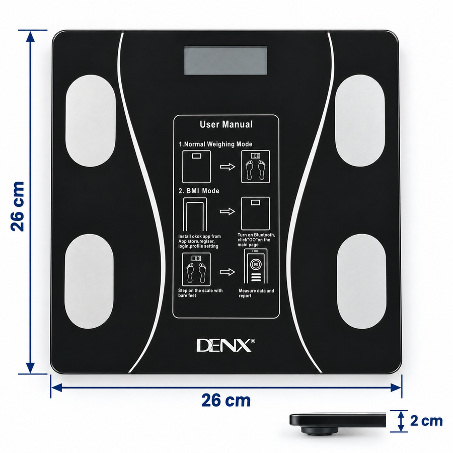 DENX Bluetooth Smart Body Weight Scale