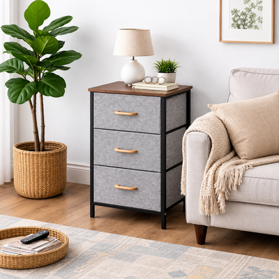 3 Drawer Fabric Storage Organizer