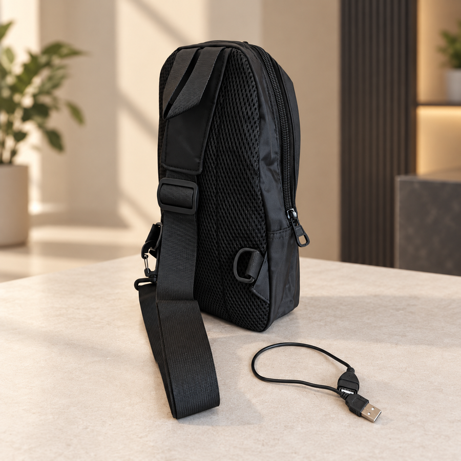 USB Crossbody Sling Bag